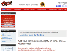 Tablet Screenshot of capitolcollision.net